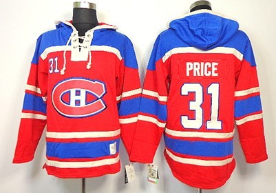 Montreal Canadiens #31 Carey Price Red Old Time Hockey hoodies Montreal Canadiens #31 Carey Price Red Old Time Hockey hoodies